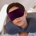 2 PCS Purple Silk Sleep Mask - Image 4