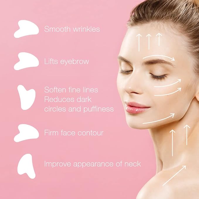 NEUTRIHERBS Jade Gua Sha & Face Roller & Vitamin C Serum Facial Tool Set - Image 4