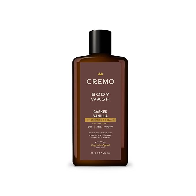 Cremo Body Wash for Men, Rich-Lathering Casked Vanilla, 16 Fl Oz by CremoCompany