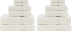Madison Park Organic 100% Cotton Bathroom Towel Set, Hotel & Spa Quality Highly by MADISONPARK