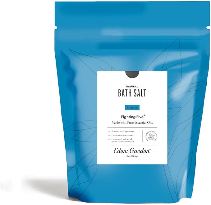 Edens Garden Fighting Bath Salt Soak – Immunity Blend by EdensGarden