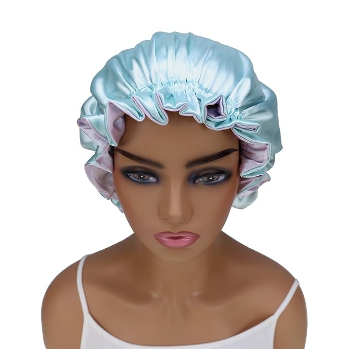 Adjustable Silk Satin Bonnet Hair Care Caps - Image 5