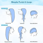Hair Towel Wrap, 5 Pack Quick Dry Hair Wrap, Highly Absorbent Adjustable Soft - Image 7