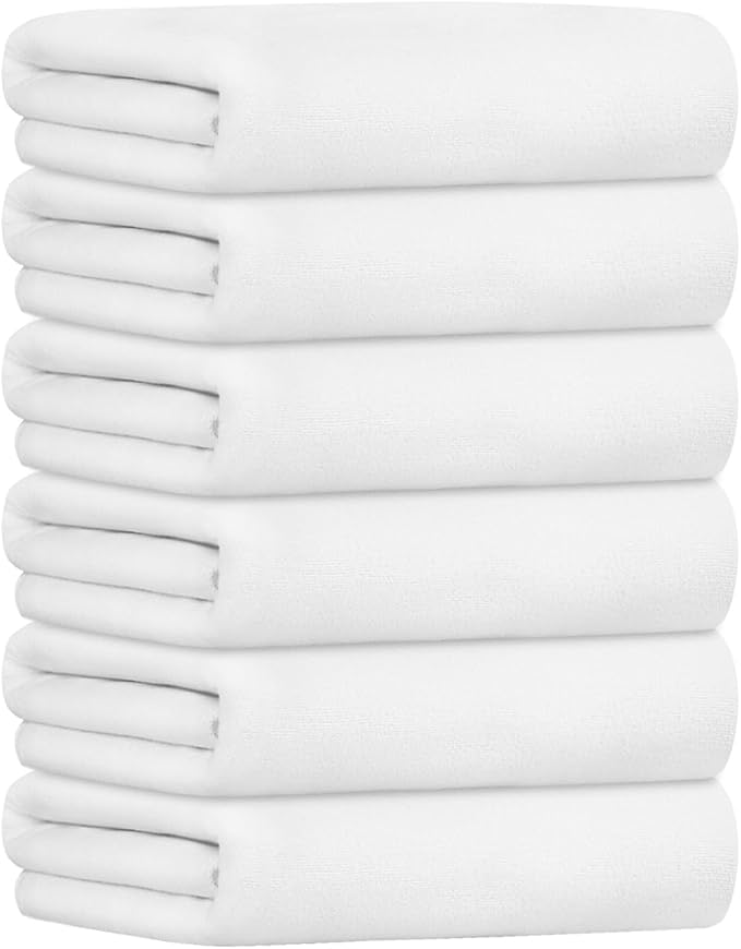 JML Bath Towel, Large Microfiber Bath Towels Set 6 Pack - Image 2