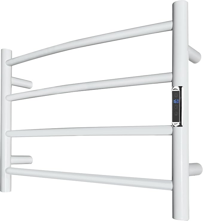 Towel Warmer with Built-in Timer Bathroom Wall Mounted Bath Towel Heater by SHARNDY