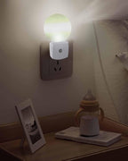 Night Lights Auto Sensor Sage Green Ombre Night Light Solid Color Round Lamp - Image 5