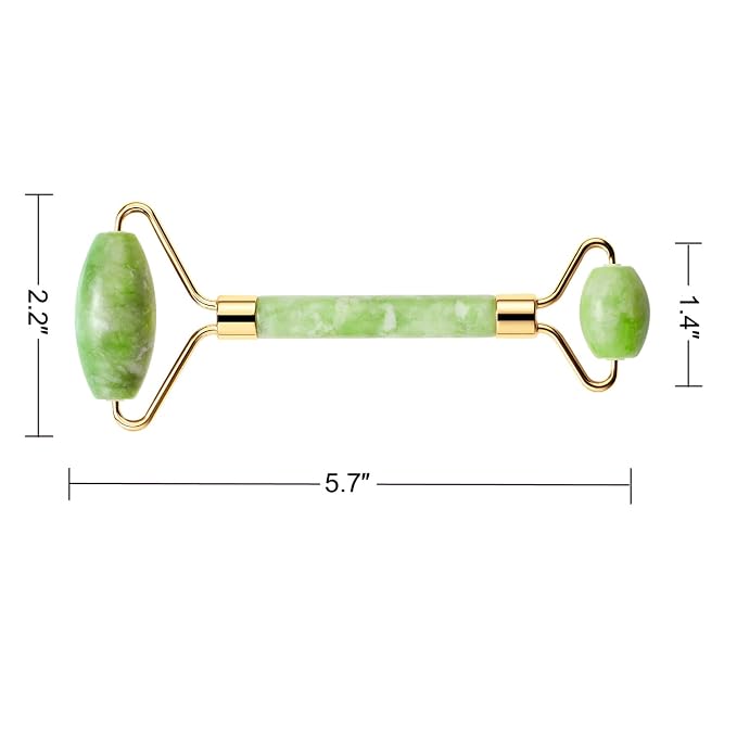 AECW Natural Jade Roller for Face Eyes Tool Jade Facial Roller Noiseless Facial - Image 6