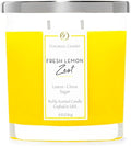 Colonial Candle Fresh Lemon Zest Scented Candle Jar, Highly Fragranced Candles by ColonialCandle