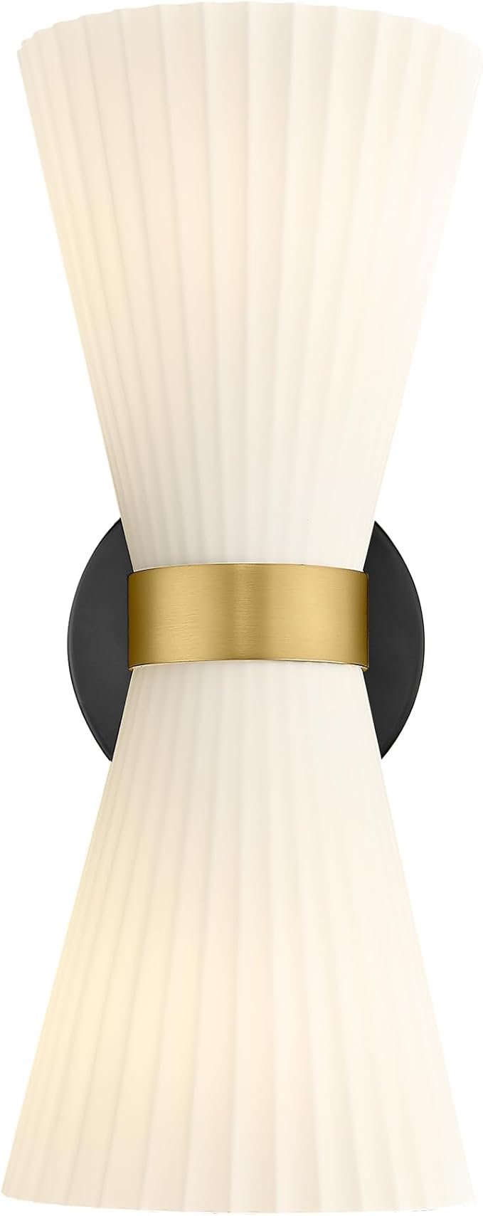 Indoor Wall Sconces, HWH Hardwired Black and Gold Bathroom Sconces Wall Lighting by HWHINVESTMENT