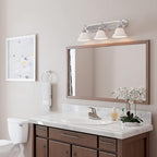 Design House Millbridge 3-Light Vanity Light, Satin Nickel Finish, Frosted - Image 9
