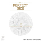 Shower Cap for Women Reusable Extra Large Shower Cap for Men Satin Double Layer - Image 5