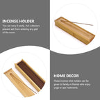 HEALLILY Bamboo Incense Stick Holder and Storage Box - Image 4