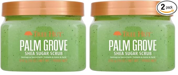 Tree Hut Palm Grove Shea Sugar Scrub, Exfoliating, Hydrating & Moisturizing by TreeHut