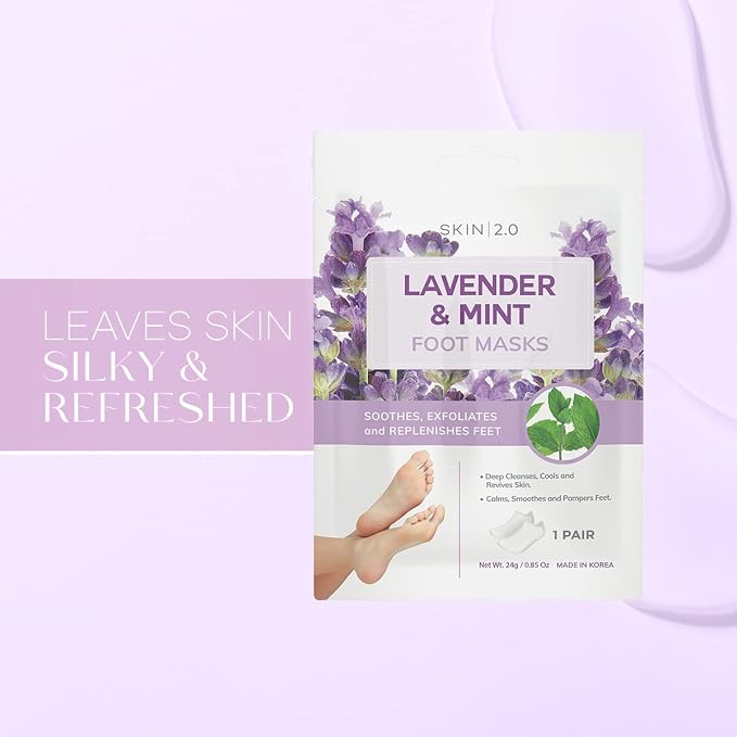 Skin 2.0 Lavender & Mint Foot Masks - Image 2