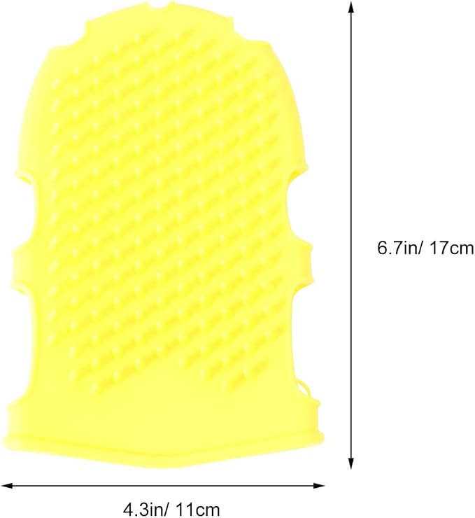 Mikinona Double Sided Silicone Bath Gloves Back Scrubber - Image 2