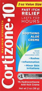 Cortizone-10 Maximum Strength Soothing Aloe Itch Relief Cream, 1% Hydrocortisone - Image 2