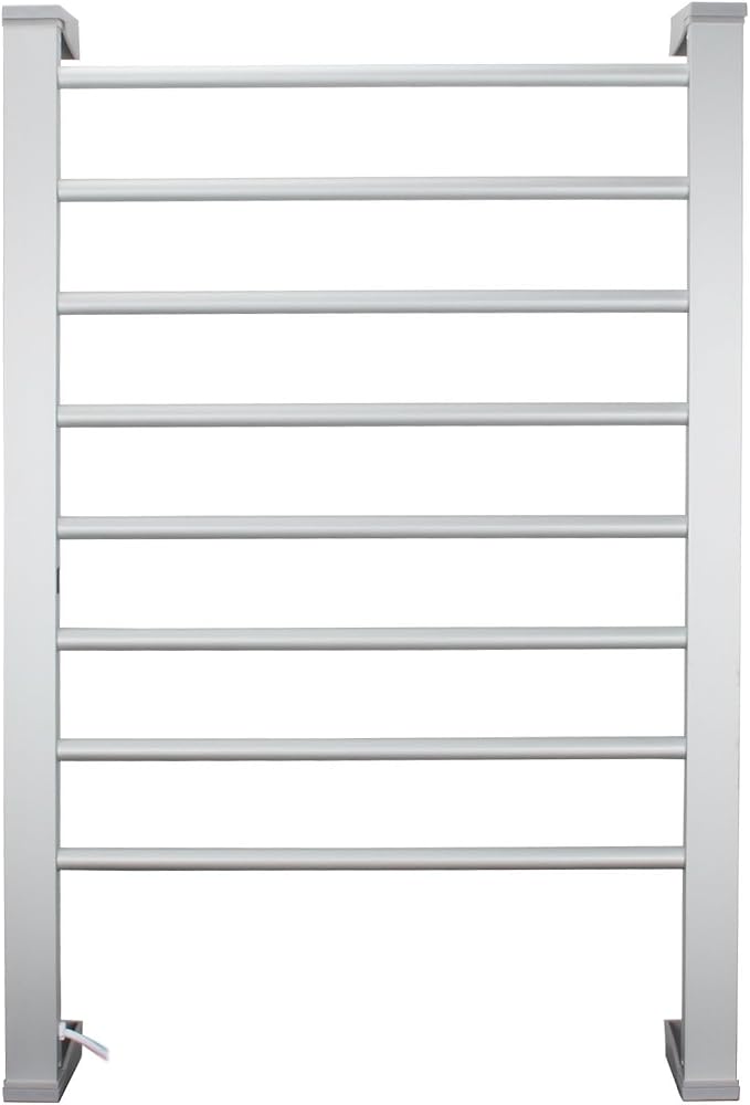 Heated Towel Rack with Timer, 8-Bar Electric Towel Warmer by BVANQ