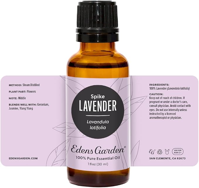 Edens Garden Lavender- Spike Essential Oil- 100% Pure Premium Grade, Therapeutic - Image 8