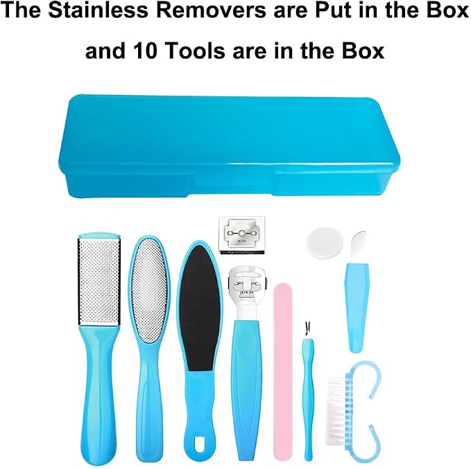 Stainless Callus Removers Set Foot File Pedicure Tools Kit - Image 3