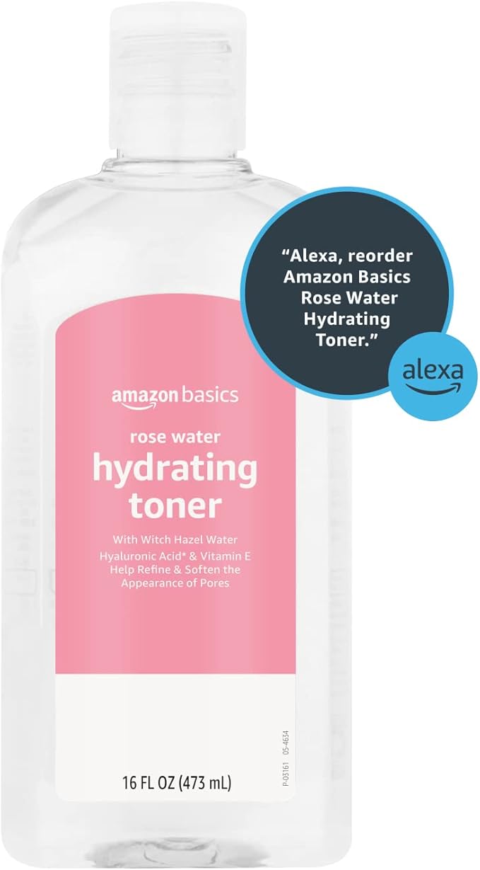 Amazon Basics Rose Water Hydrating Facial Toner, Alcohol Free, 16 fl oz - Image 6