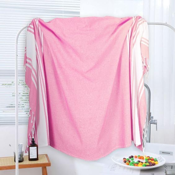 Goroly Home Cotton Turkish Peshtemal Beach Towel, Extra Large, Thin Quick Dry - Image 8