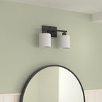 Bathroom Light Fixtures Over Mirror, Anti-Rust Matte Black Vanity Lights 15 Mid - Image 2