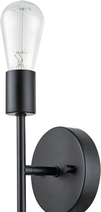 Globe Electric 2-Light Reversible Vanity Light, Matte Black, Minimalist - Image 5