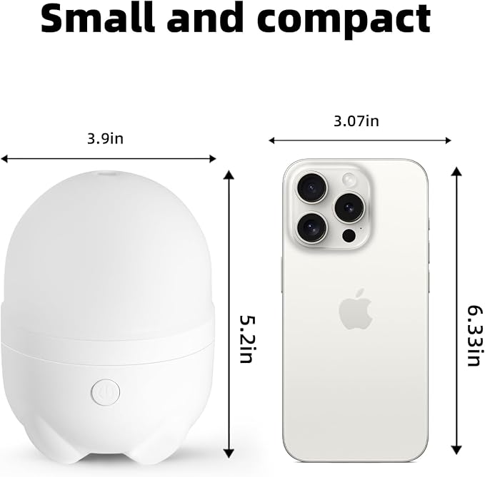 SEEDSEEL 150ML Cordless Battery Powered Essential Oil Diffuser, 7 Hours Run Time - Image 2