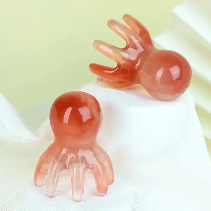 Octopus Head Massager, Manual Acupressure Tool to Soothe Headaches and Promote by SJDHAHC