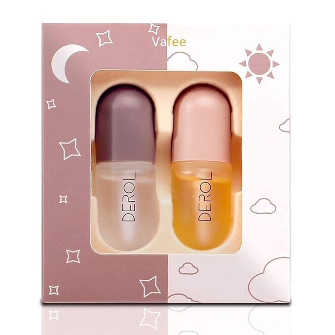 DEROL Lip Plumper by Vafee, Natural Lip Plumper and Lip Care Serum, Lip Enhancer by Vafee