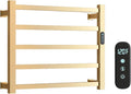 Luxury Heated Towel Rack Wall Mounted Towel Warmers, 5 Bars Towel Warmer Rack by WMHYLYH