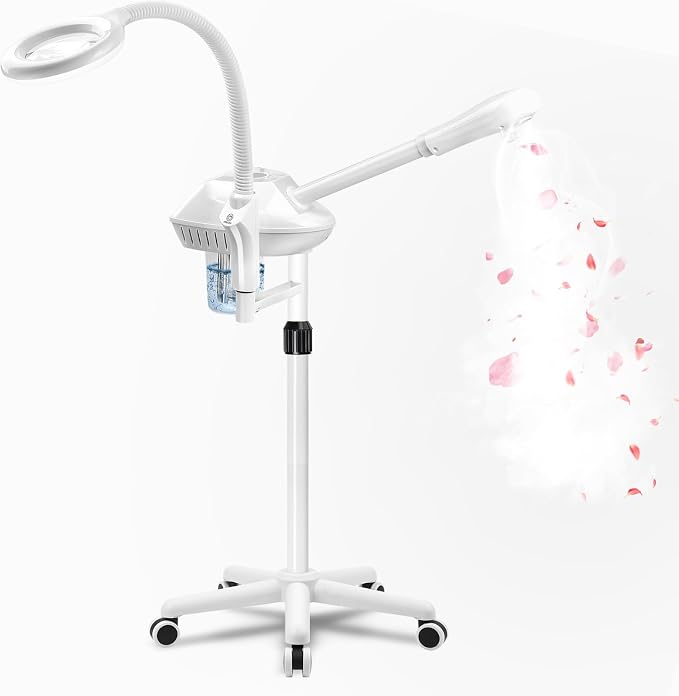 Professional Facial Steamer for Deep Hydration, 2in1 Ozone Face Steamer by SalonSe%C3%B1or