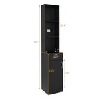 mefeir Salon Station, Barber Hair Stylist Storage Cabinet - Image 3