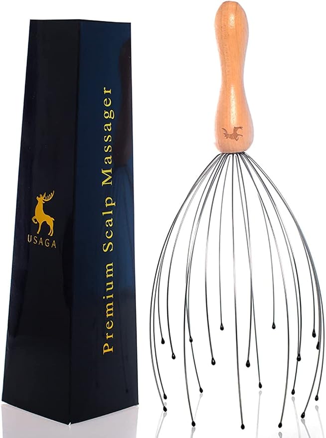 USAGA 20 Fingers Head Massager Head Scratcher Scalp Massager, Stocking Stuffers by USAGA