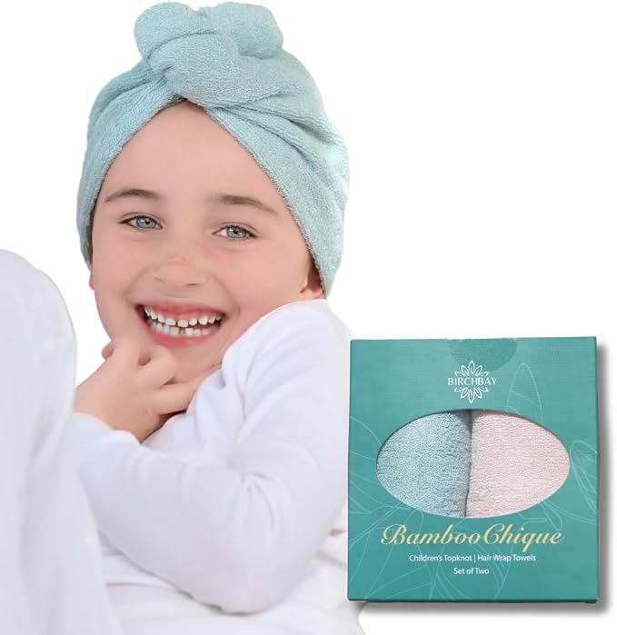 Hair Towel Wrap for Kids | 100% Bamboo Viscose |Tailored Small | Essential Hair by Unknown