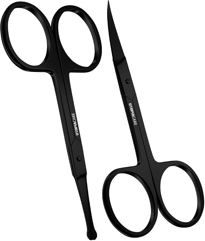 Utopia Care Eyebrow Scissors, Professional Stainless Steel Small Shears by UtopiaCare