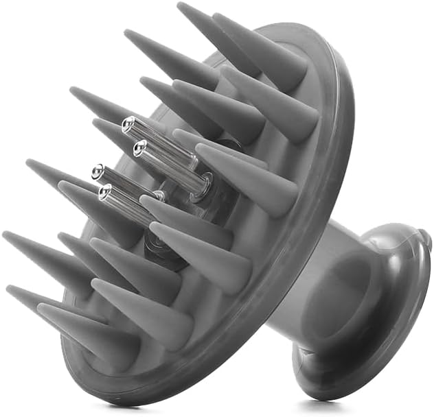 Hair Oil Applicator & Scalp Massager – Soft Silicone Bristles to Remove Dandruff by Unknown