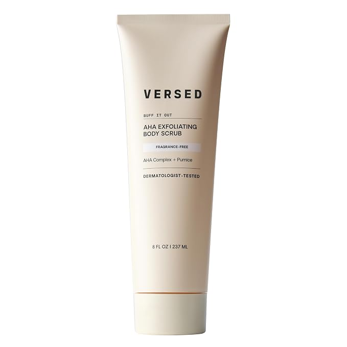 Versed Buff It Out AHA Exfoliating Body Scrub and Mask by Versed