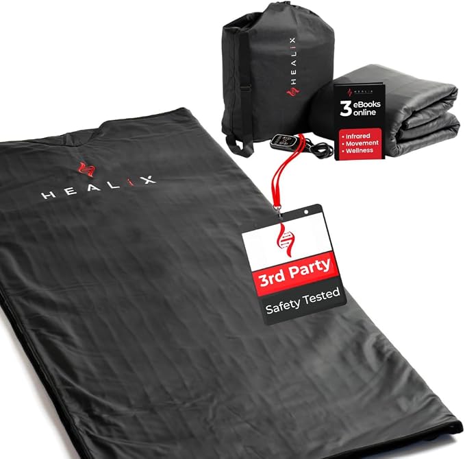 Healix Infrared Sauna Blanket Zero EMF | Portable Home Sauna Blanket by Unknown