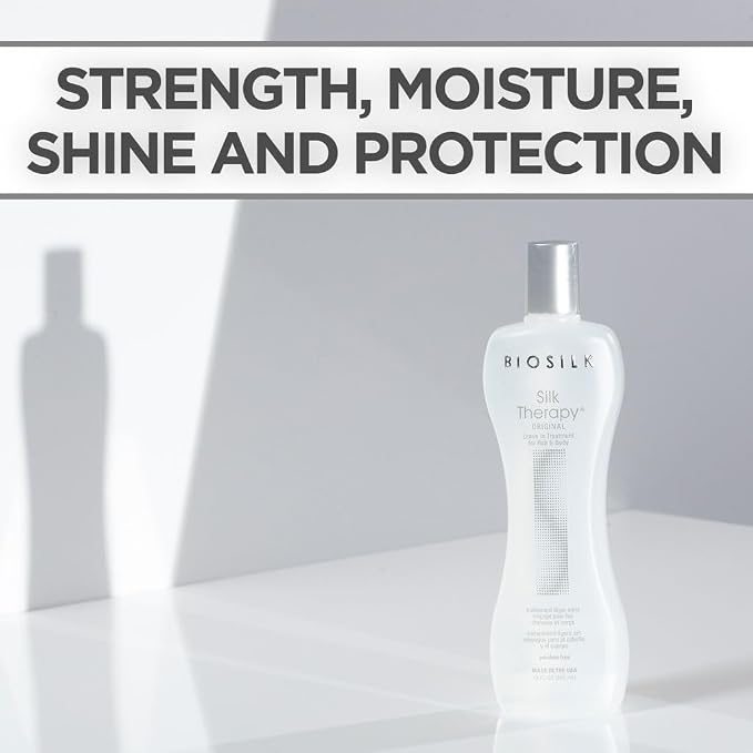 BioSilk Silk Therapy Original, Reconstructing Leave-In Hair Treatment, Adds - Image 2