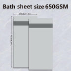 Fluffy Cotton Bath Towels Set650GSM, 2-Piece Set, Thickened and Enlarged - Image 2