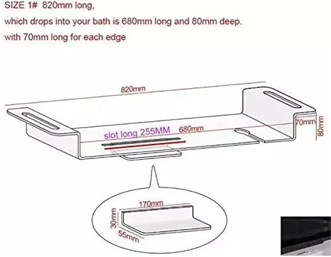 WANLIAN 33inch Luxury Bathtub Caddy - Image 3