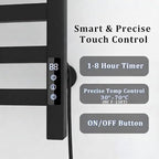 8-Bar Towel Warmer with with Top Warmer Shelf, Electric Towel Rack Set with - Image 5
