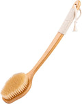 Bamboo Back Scrubber for Shower by -100SoftSilicone-