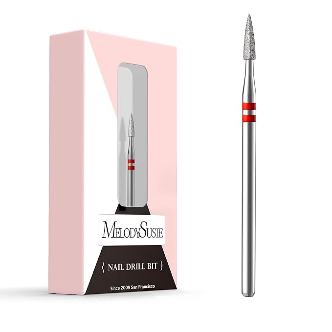 MelodySusie 1.8mm Flame Pentagon Shape Cuticle Clean Nail Drill Bit 3/32'' by MelodySusie