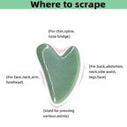 Gua Sha Facials Tools for Jaw Massage Tools Board Natural Jade Stone for SPA - Image 3