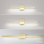 Joossnwell Gold Vanity Lights Bar 47.2 inch Modern LED Bathroom Light Fixtures - Image 5