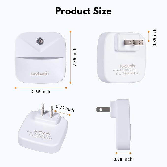 LuxLumin LED Night Lights Plug into Wall - Image 4