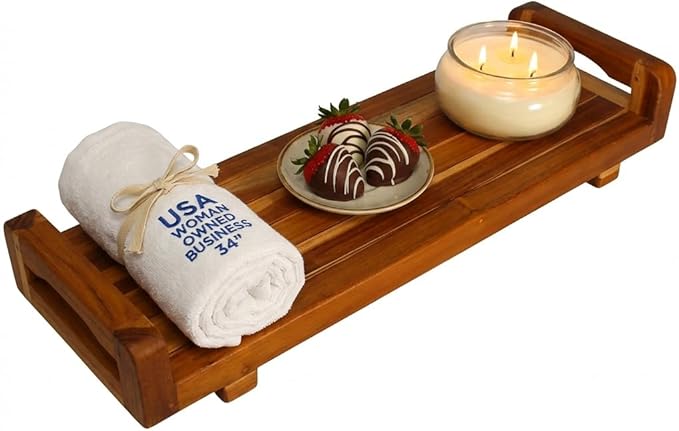 EcoDecors, 34 inch, with LiftAid Handles, Bath Tray by EcoDecors