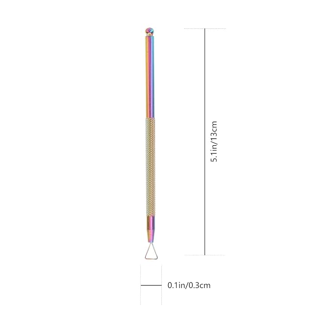 Beavorty Nail Cuticle Pusher 4pcs Stainless Steel Cuticle Peeler Triangle - Image 9
